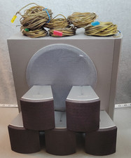 Sony SS-WS300 Subwoofer  5 Surround Speakers SS-TS300 Tested w/ Cables - Read