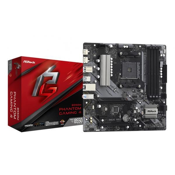 90-MXBE90-A0UAYZ ASRock B550M Phantom Gaming 4 AMD B550 Socket AM4 - Immagine 3