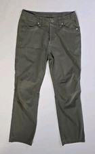 KUHL Renegade Pants Youth Boys Large 14-16 Green Outdoor Tech Adjustable Waist