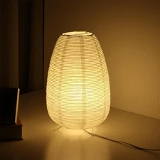 Small Rice Paper Lamp, Japanese Lamp Lantern Table Lamp, Paper Table Lamp, La...