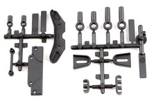 ASC91885 Team Associated RC10B6.3 Tower Covers, Wire Clips Rod Ends