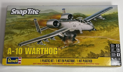 #ad Revell Snap Tite A 10 Warthog Plastic Model Kit 36 piece Model Kit White New Box $18.99