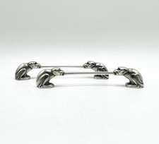 Antik WMF Messerbänkchen Set  Paar ART DECO Affen  VERSILBERT um 1930