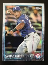 2015🔥Adrian Beltre🔥Topps Chrome Refractor #193 Rangers HOFer