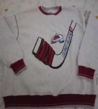 Vintage 90s Logo Athletic Colorado Avalanche Sweatshirt size Large