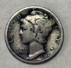 1917 San Francisco Mint Mercury Dime -VF/EF - FREE INSURED SHIPPING!