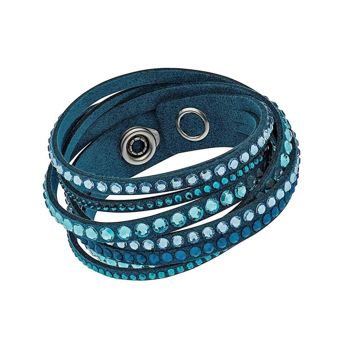 Swarovski 5043496 Womens Slake Deluxe Crystal Fabric Bracelet 4490₽