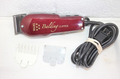 Wahl Professional 5-Star Series Balding Clipper Model SST Red TESTED! CLEAN!