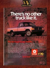 Dodge Dakota Vintage Print Ad - There's No Other Truck Like It