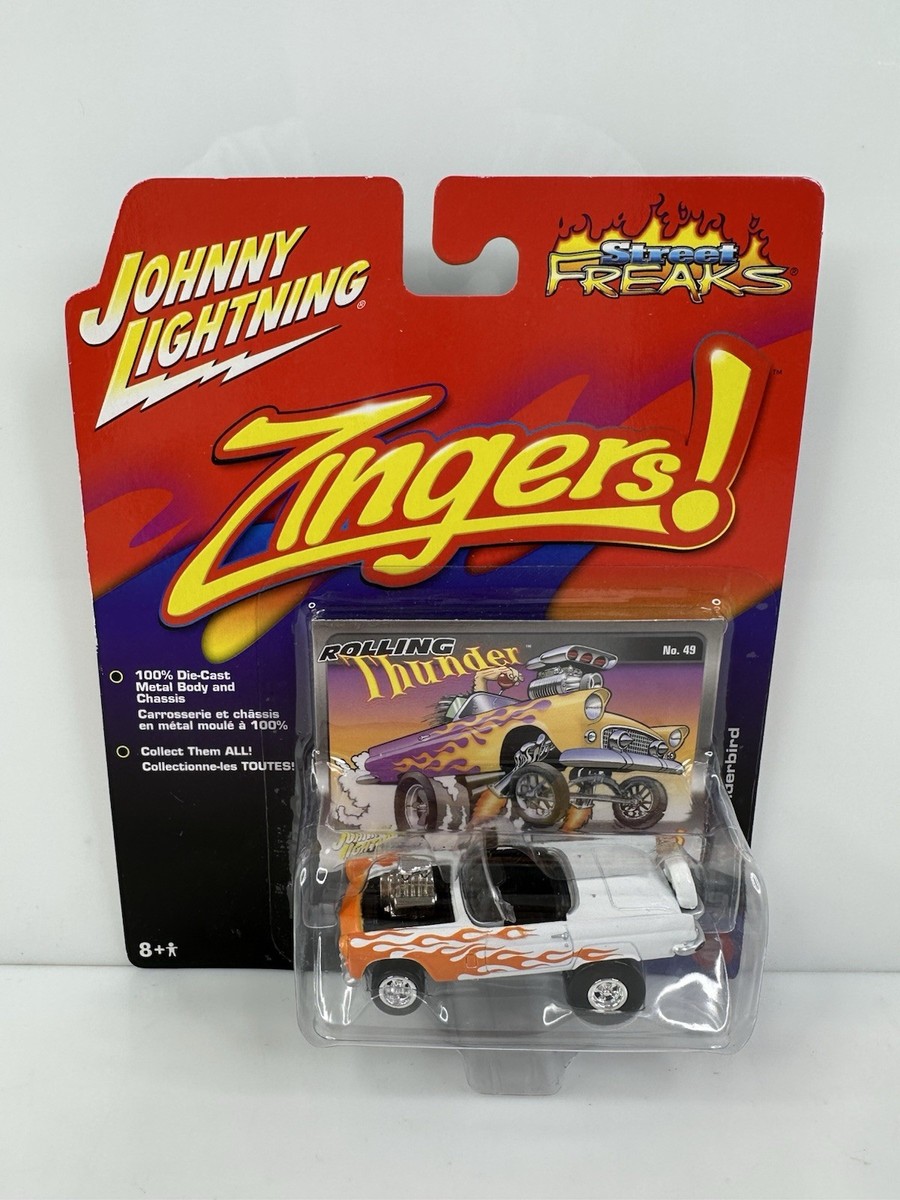 Rare Johnny Lightning Zingers! '56 Ford Thunderbird White