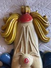 Vintage MCM Sexton Metal Cast Iron Sad Clown Head Wall Art Hanging Plaque Circus — photo 5