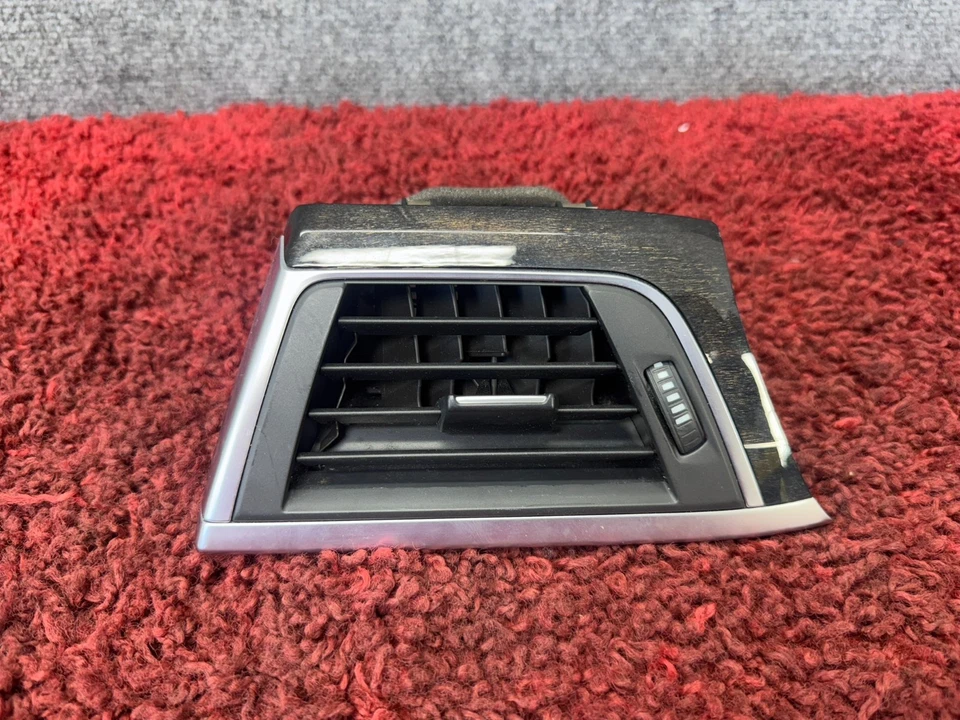 BMW F30 F36 F32 DELANTERO IZQUIERDO TABLERO LADO AIRE ACONDICIONADO CALEFACCIÓN AIRE VENTILACIÓN MADERA MOLDURA OEM 63K Foto 4 de 4