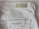 AG The Legging Ankle Super Skinny White Jeans Raw Hem Sz 25R NWT $188 — photo 6
