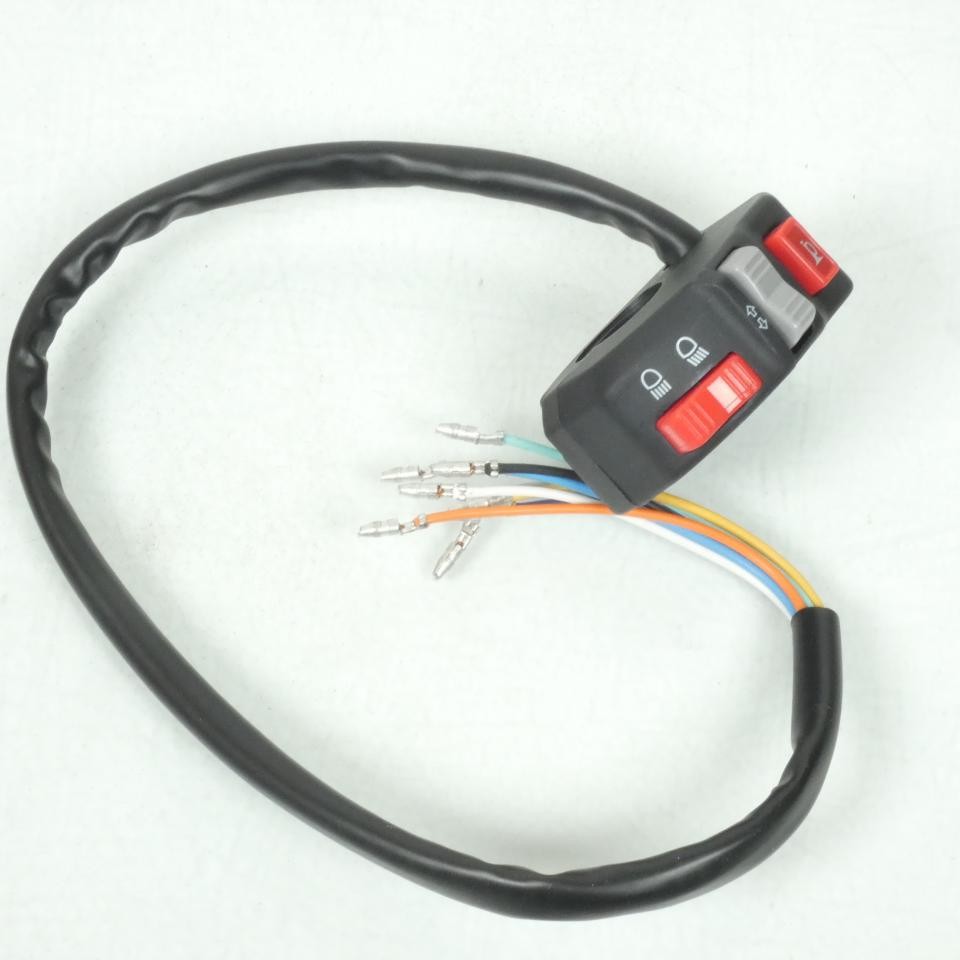Commodo gauche universel Sifam pour guidon 22mm moto et scooter noir