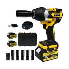 1000N.m 740Ft-lbs Cordless Impact Wrench, 1/2 Inch High Torque Bru... Fast Ship