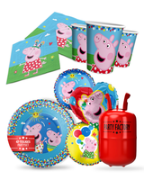 Peppa Pig Deko Set 47Tlg Mit Tellern Bechern Servietten Ballons Und Helium