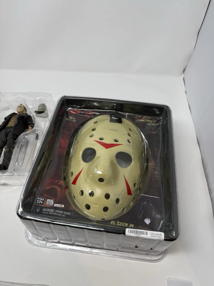 NECA Friday The 13th Jason Mask Prop Replica + Ultimate Jason Figure Bundle - Image 2 of 4