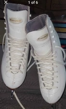 Riedell 292 Girls FigureSkates Boots and JohnWilson Blades WHITE 4.5
