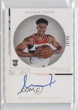 2021-22 Panini Noir Snapshot Signatures 79/99 Isaiah Todd #SNA-ITO Auto 1pe9