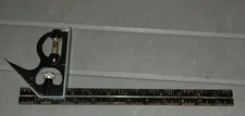 JOHNSON LEVEL & TOOL SLIDING T BEVEL B-75 and 7" Empire PolySquare Rafter USA