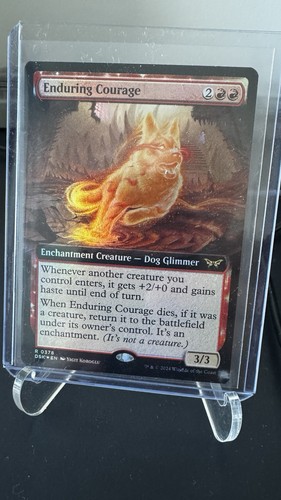 Magic MTG Duskmourn HOH Enduring Courage Extended Art Foil Rare 0378 | eBay