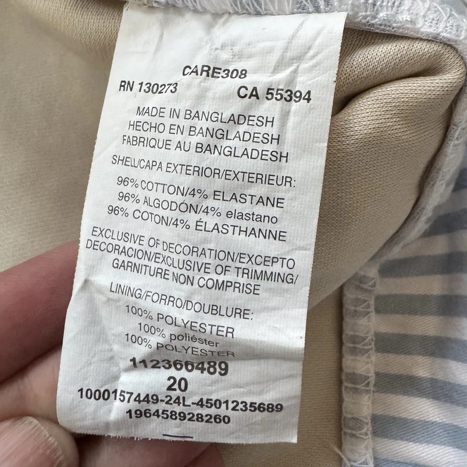 Lee Striped Denim Mini Skort Size 20 - Image 4 of 4