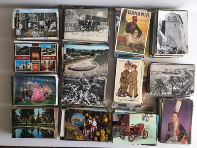 lose Konvolut 3000 CPM CPSM diverse alte Postkarten halbmodern Vintage