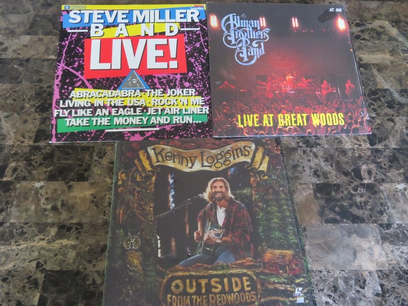 Steve Miller Band/Allman Bros./Kenny Loggins - LASERDISC - lot - rare&oop
