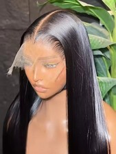 220 13x6 Bone Straight HD Lace Front Human Hair Wigs Brazilian Pre Plucked 250 