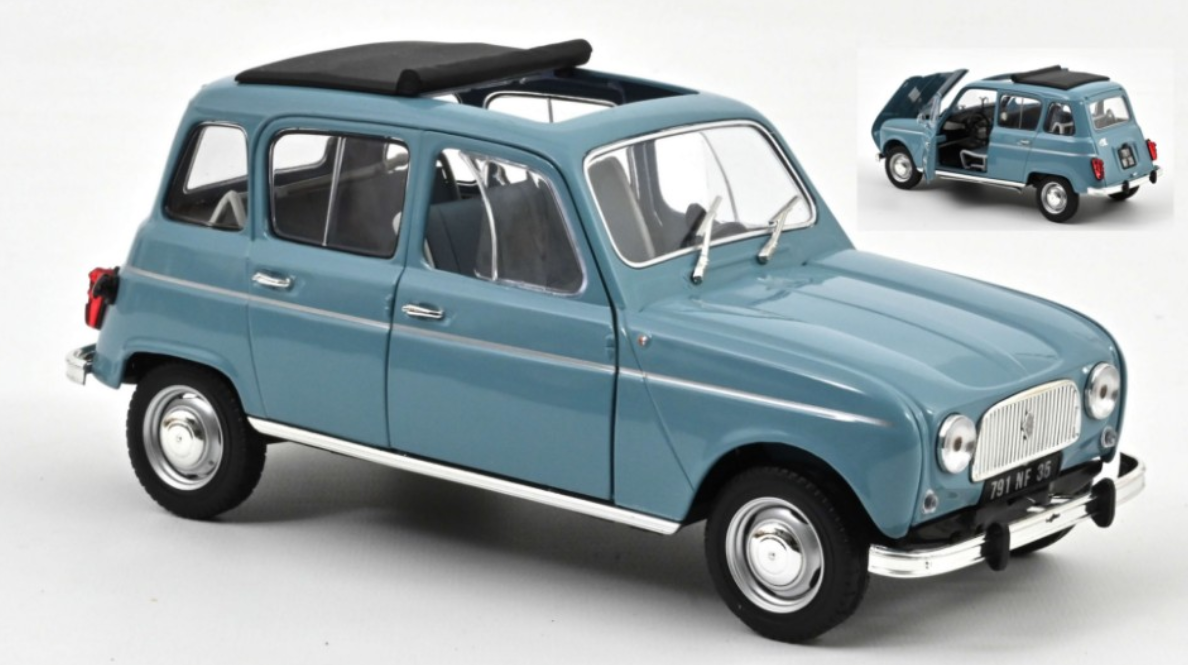 RENAULT 4 L 1966 BLEU DE FRANCE  (185255) 1:18 NOREV