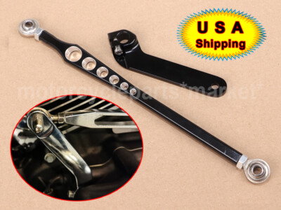 Black Performance Machine PM Holeshot Linkage w/Inner Shift Arm Lever for Harley