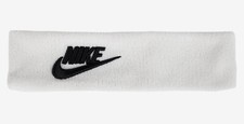 Nike Unisex Printed Wide Terry Headband Running White GYM Hair-Bands DN0591-101