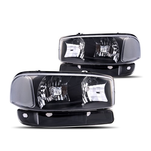 4Pcs Headlamps Bumper Lamps for 99-02 Chevy Silverado 00-06 Tahoe Suburba - Picture 2 of 10