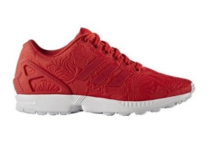 ADIDAS ZX FLUX (S76589) - vivido rosso Puff Stampa Fiore Grafica Da Donna Scarpe da ginnastica | eBay