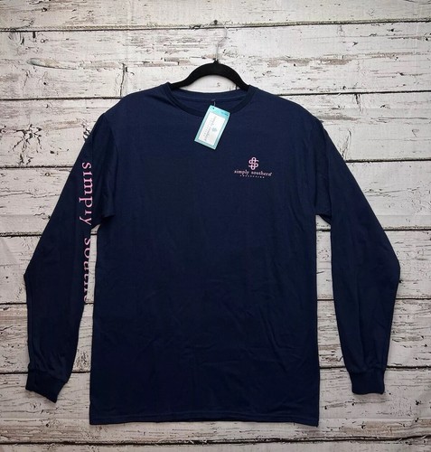 Jesus Take The Wheel Jeep Simply Southern Damen Navy Langarmshirt Neu mit Etikett - M