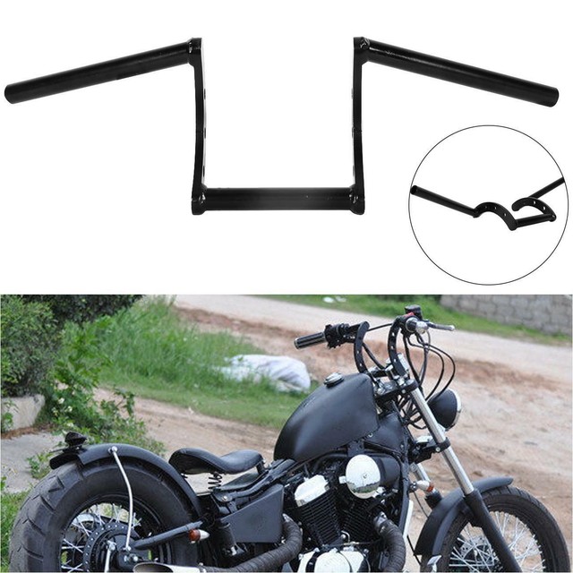 Motorcycle Black 1" Drag Z Bars Handlebar For Yamaha VStar XVS 1100