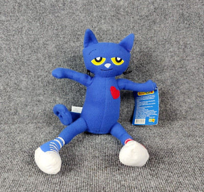 Pete the Cat Plush Pete Jr Red & Blue Shoes Merry Makers 2008 James Dean Book NW
