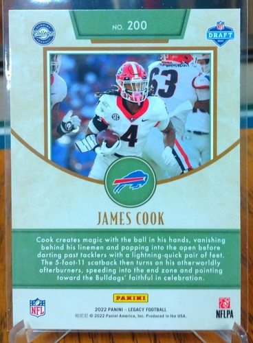2022 Legacy James Cook RC # 200 Buffalo Bills - 第 2/2 張圖片