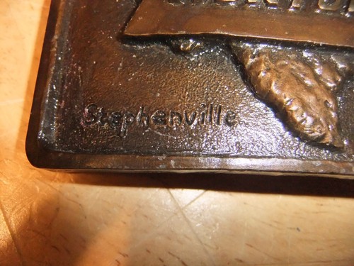 RARE NORTON BIKE TEXAS STEPHENVILLE LIMITED ED HOKA HEY FOUNDRY BELT BUCKLE MINT - Picture 2 of 3