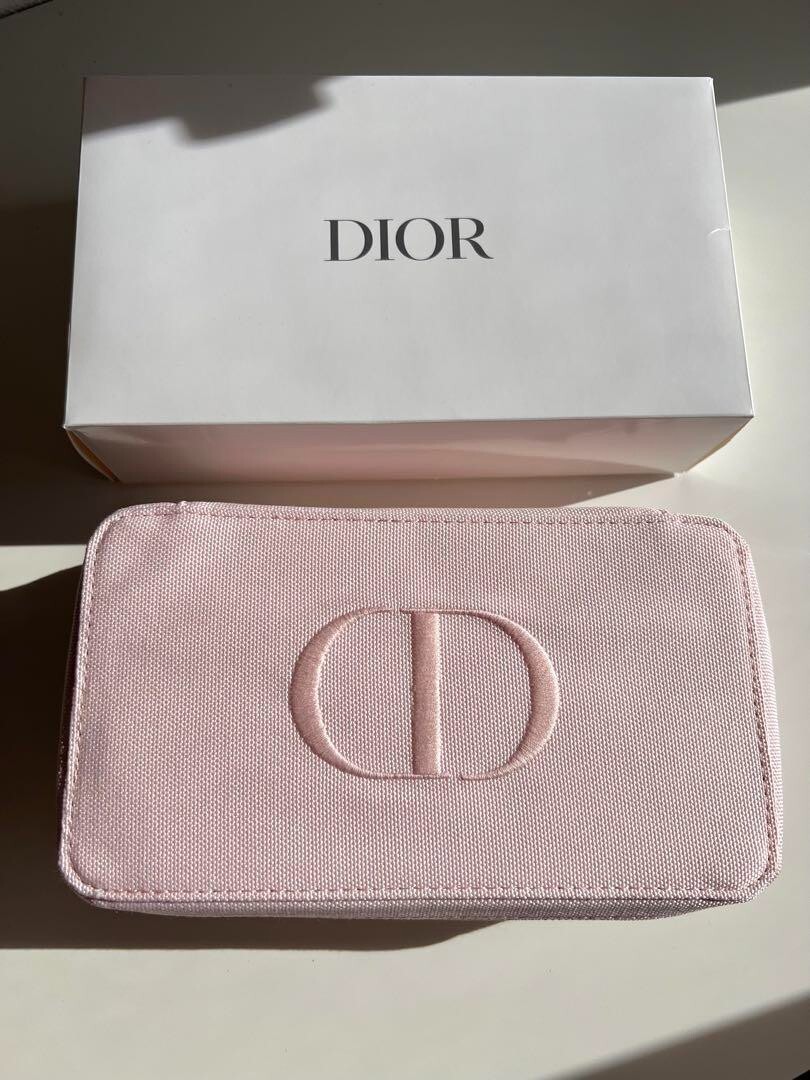 バッグ Christian Dior Trotter Vanity Pouch Christian Dior Vanity Pouch & Face Towel Set Cotton Case Novelty