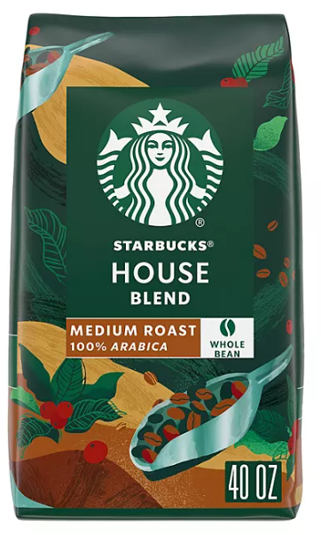 STARBUCKS HOUSE BLEND 250g 10個 Starbucks House Blend Medium Roast Whole Coffee Beans 250g