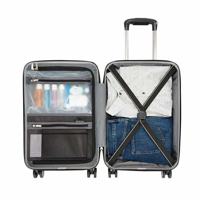 Samsonite Amplitude Hardside Luggage Spinner Carryon 22" gray eBay