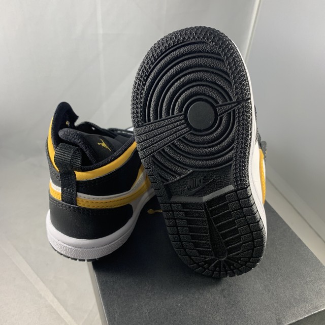 Air Jordan 1 Mid Td Black University Gold Pollen White 640735-177 - Seplope