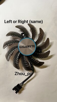 GPU Replacement Cooler Fan For Gigabyte Eagle RX 6700XT 6600
