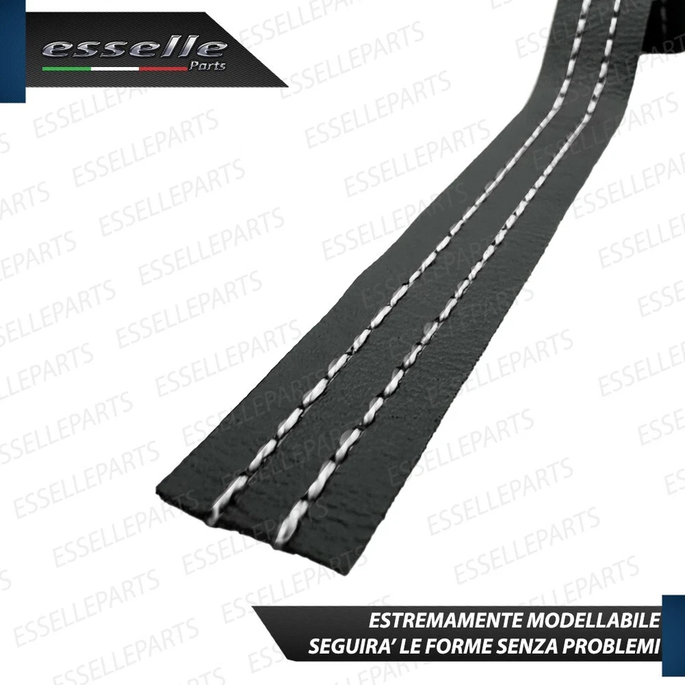 PROFILO INTERNO ADESIVO SIMILPELLE CUCITURE BIANCHE PER MINI CLUBMAN F54 - Immagine 4 di 4