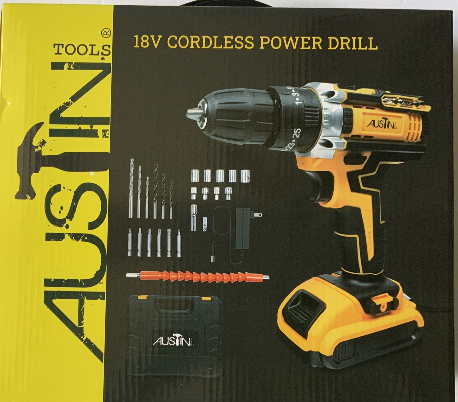 Austin Tools 18V Cordless Power Drill | eBay