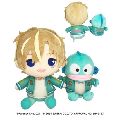 Paradox Live × Sanrio Plush Set CHISEI KUZURYU × Hangyodon Japan