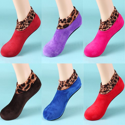 WOTENCE Chaussettes Antidérapantes Polaire Épaisses Femme – Chaussettes Pantoufles Chaudes Hiver Avec Semelle Grip