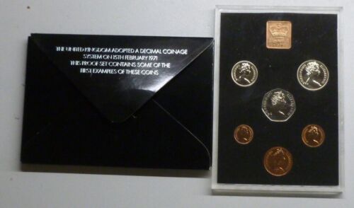 UK Official Royal Mint Proof Coin Year sets 1971 - 1982 Flat Pack type see menu - Picture 3 of 25