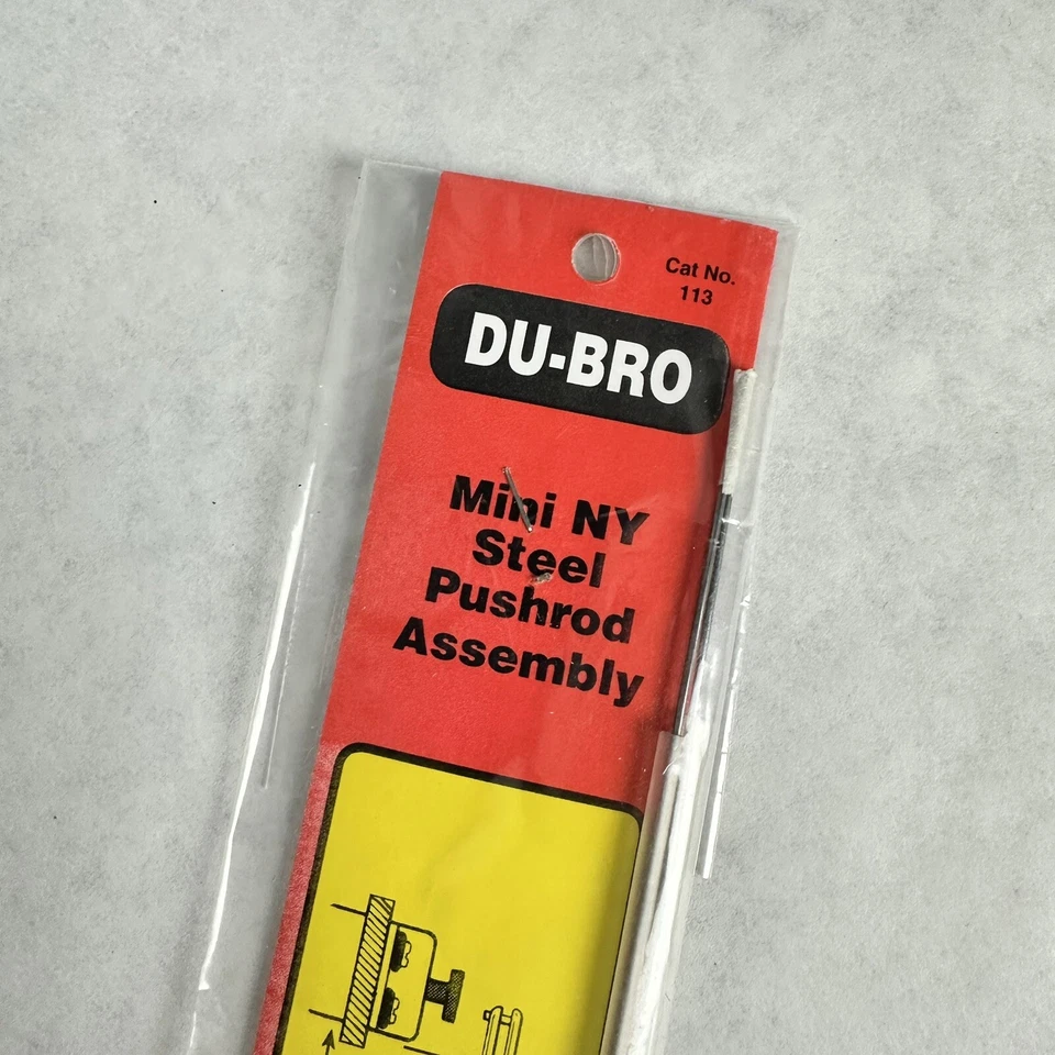 DU-BRO 113 Mini-Ny Steel Pushrod Assembly NEW NOS - Image 2 of 4